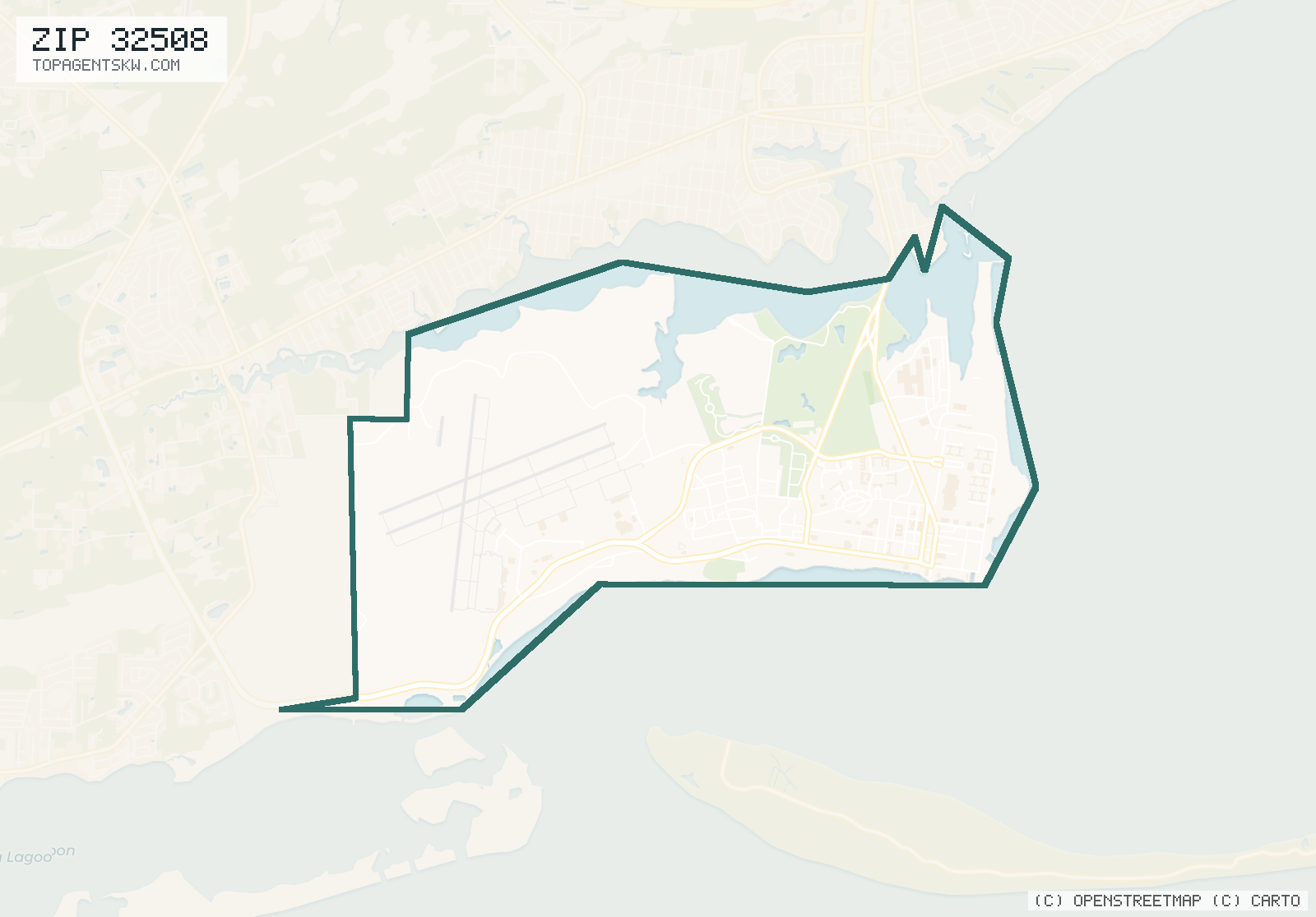 Map of ZIP 32508