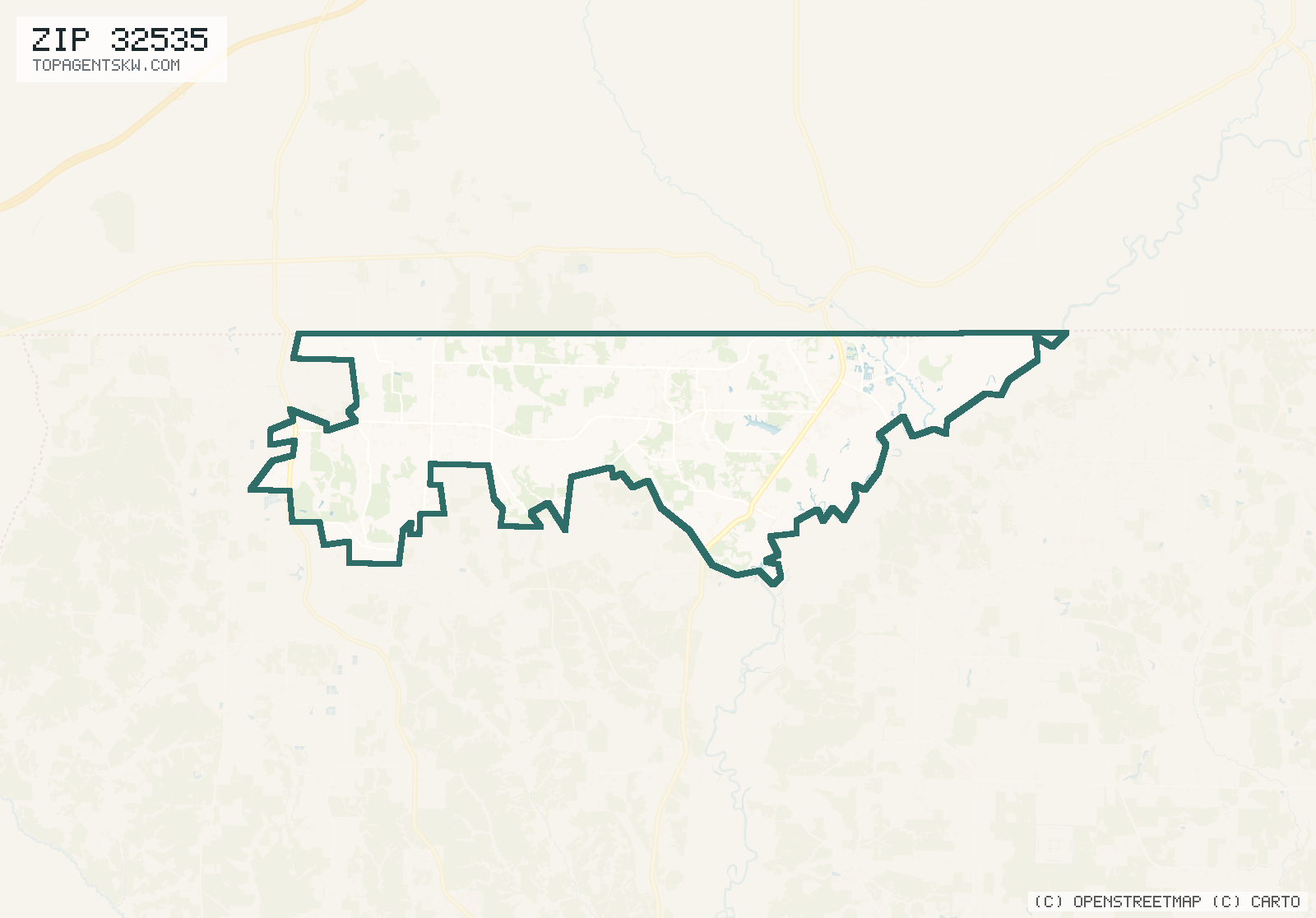 Map of ZIP 32535