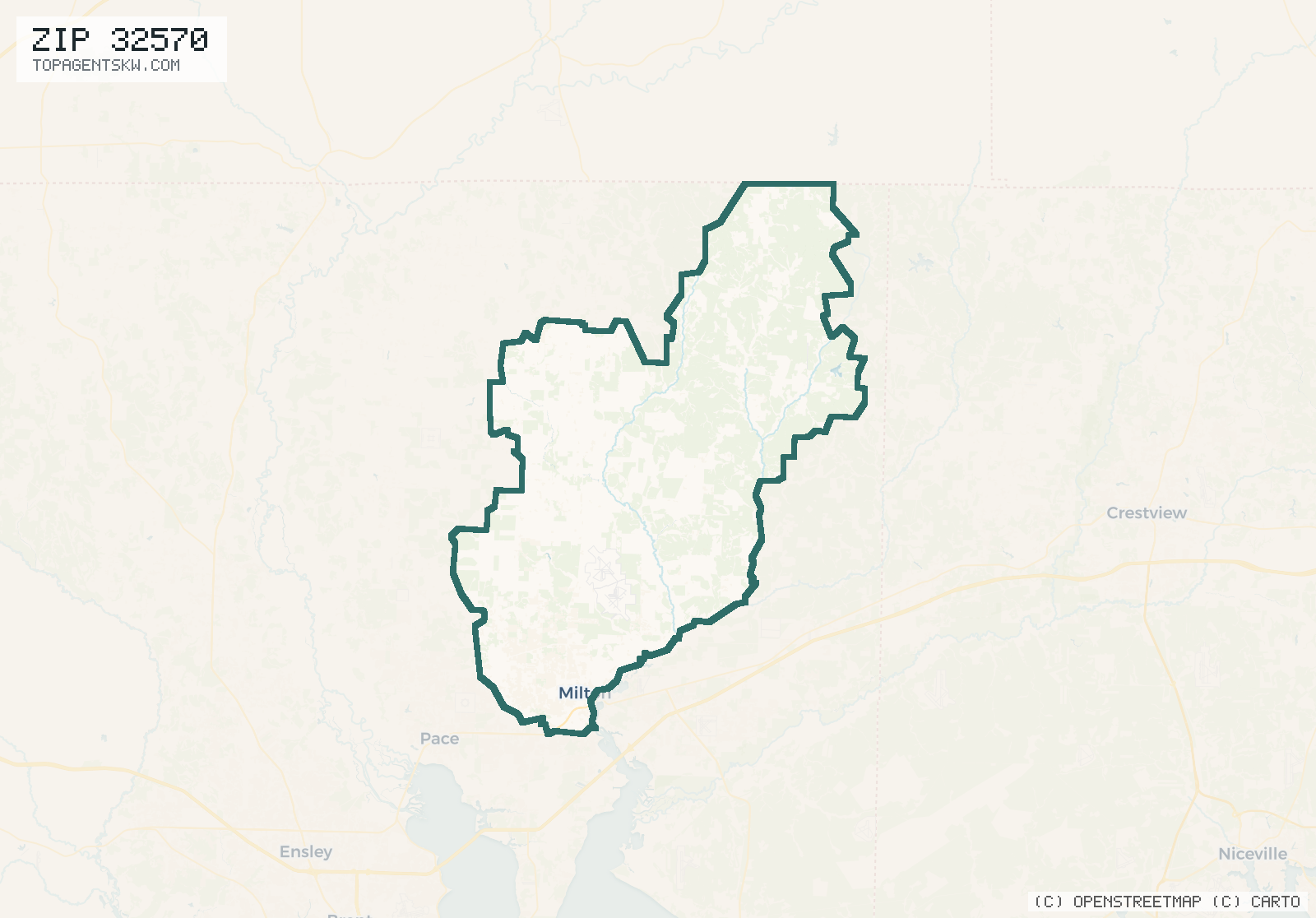 Map of ZIP 32570