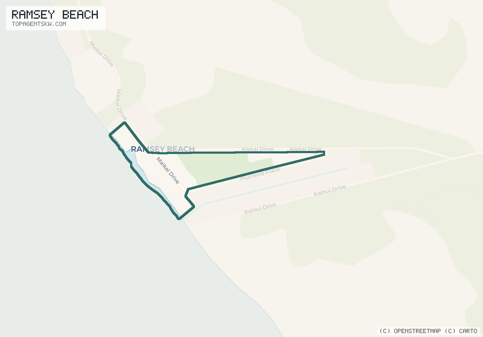 Map of Ramsey Beach