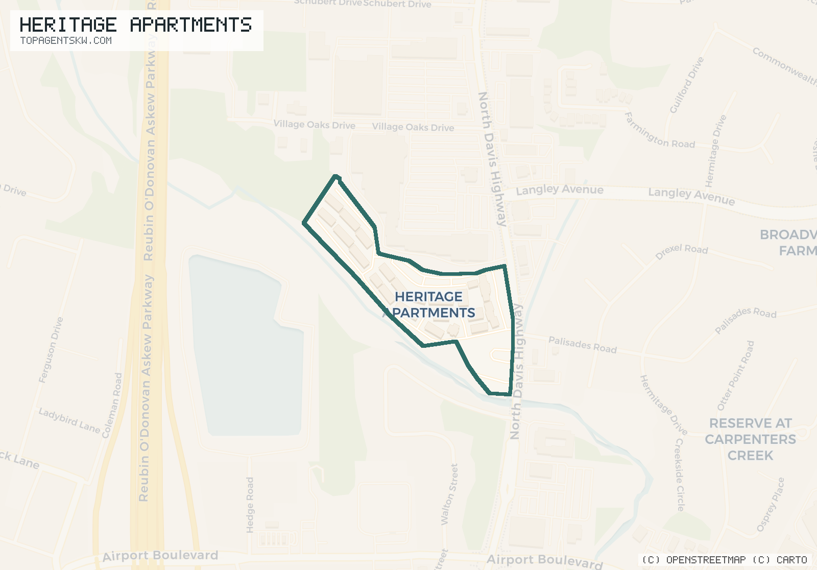 Map of Heritage Apartments