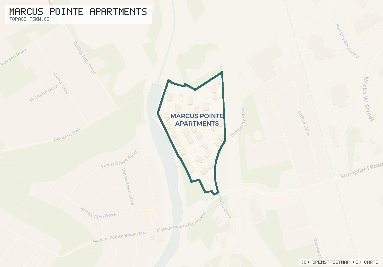 Map of Marcus Pointe Apartments