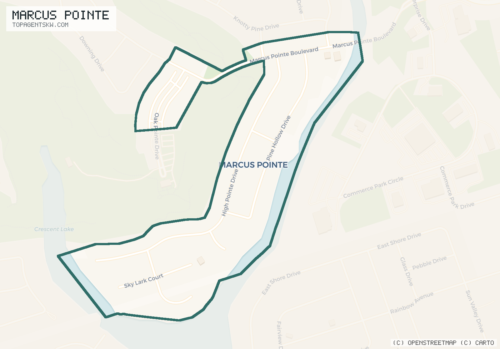 Map of Marcus Pointe