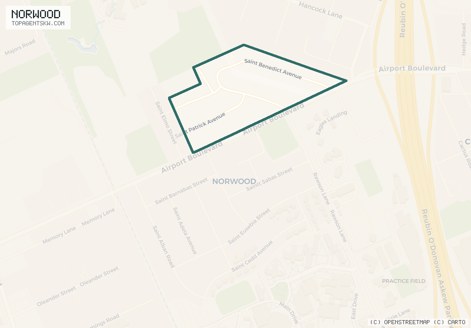 Map of Norwood