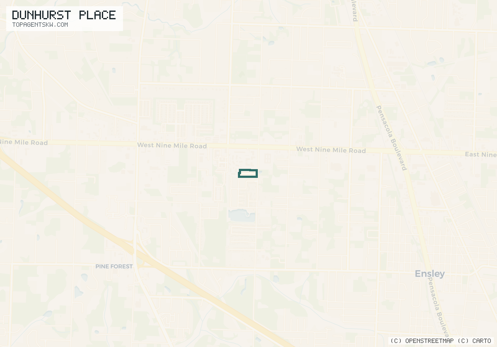 Map of Dunhurst Place