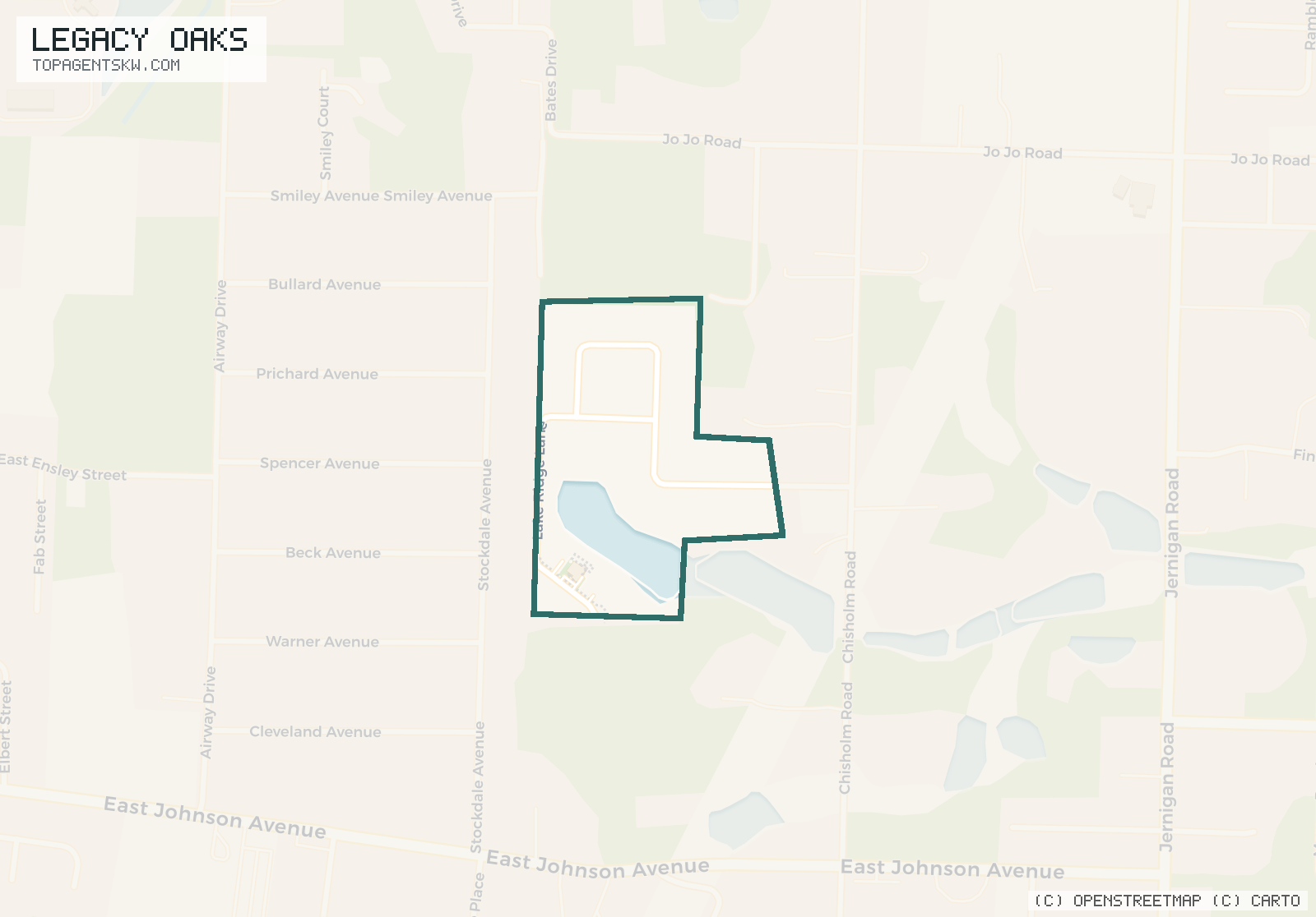 Map of Legacy Oaks