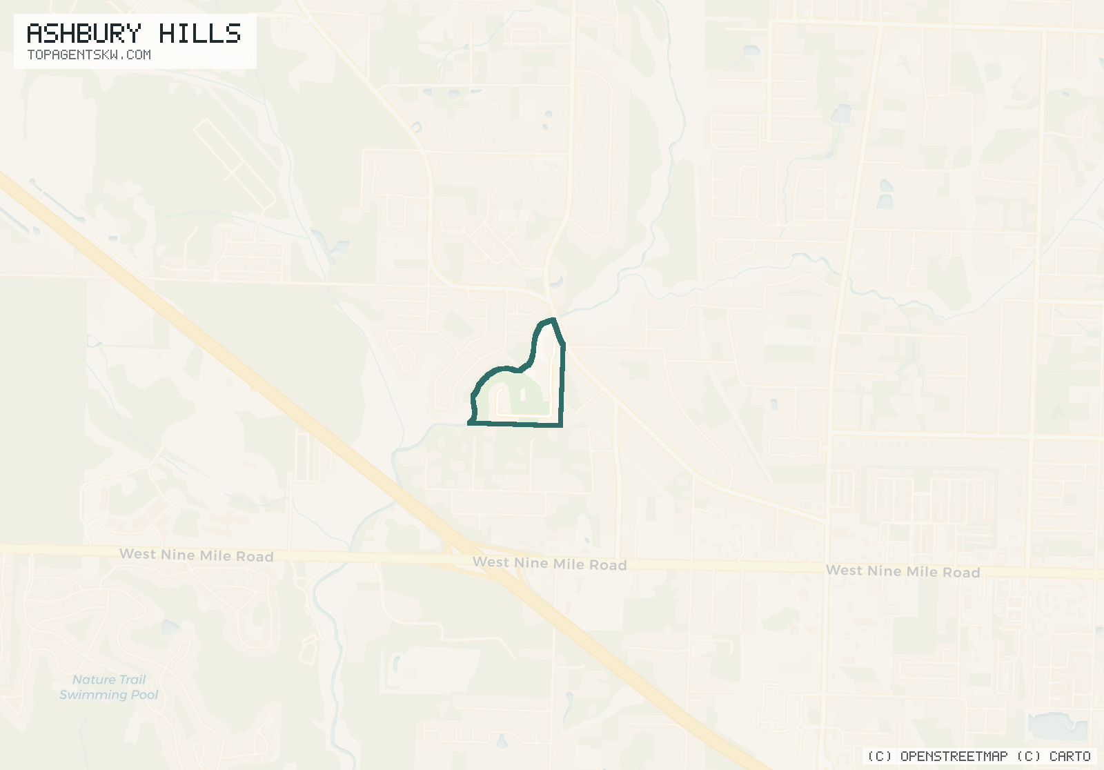 Map of Ashbury Hills