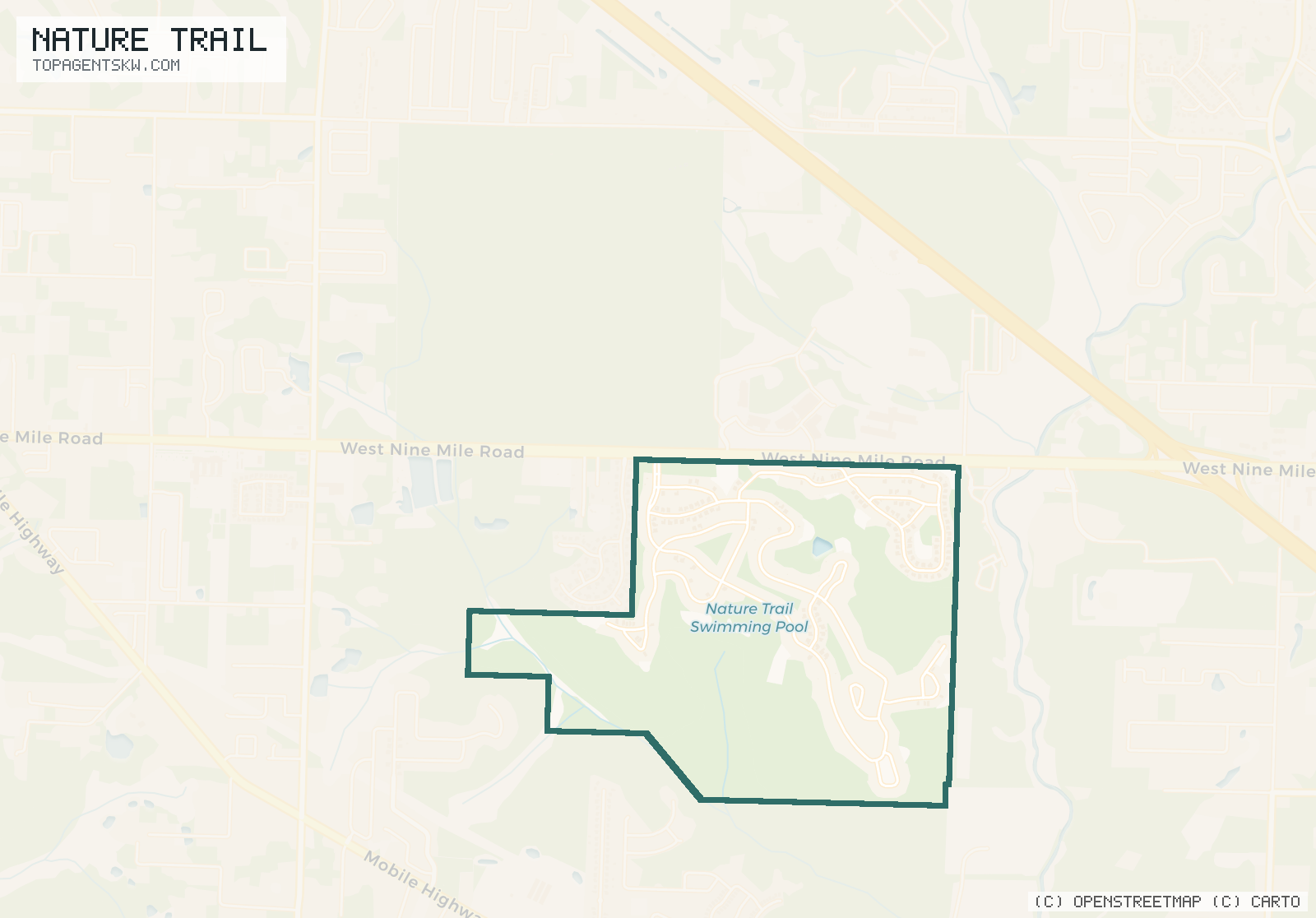 Map of Nature Trail