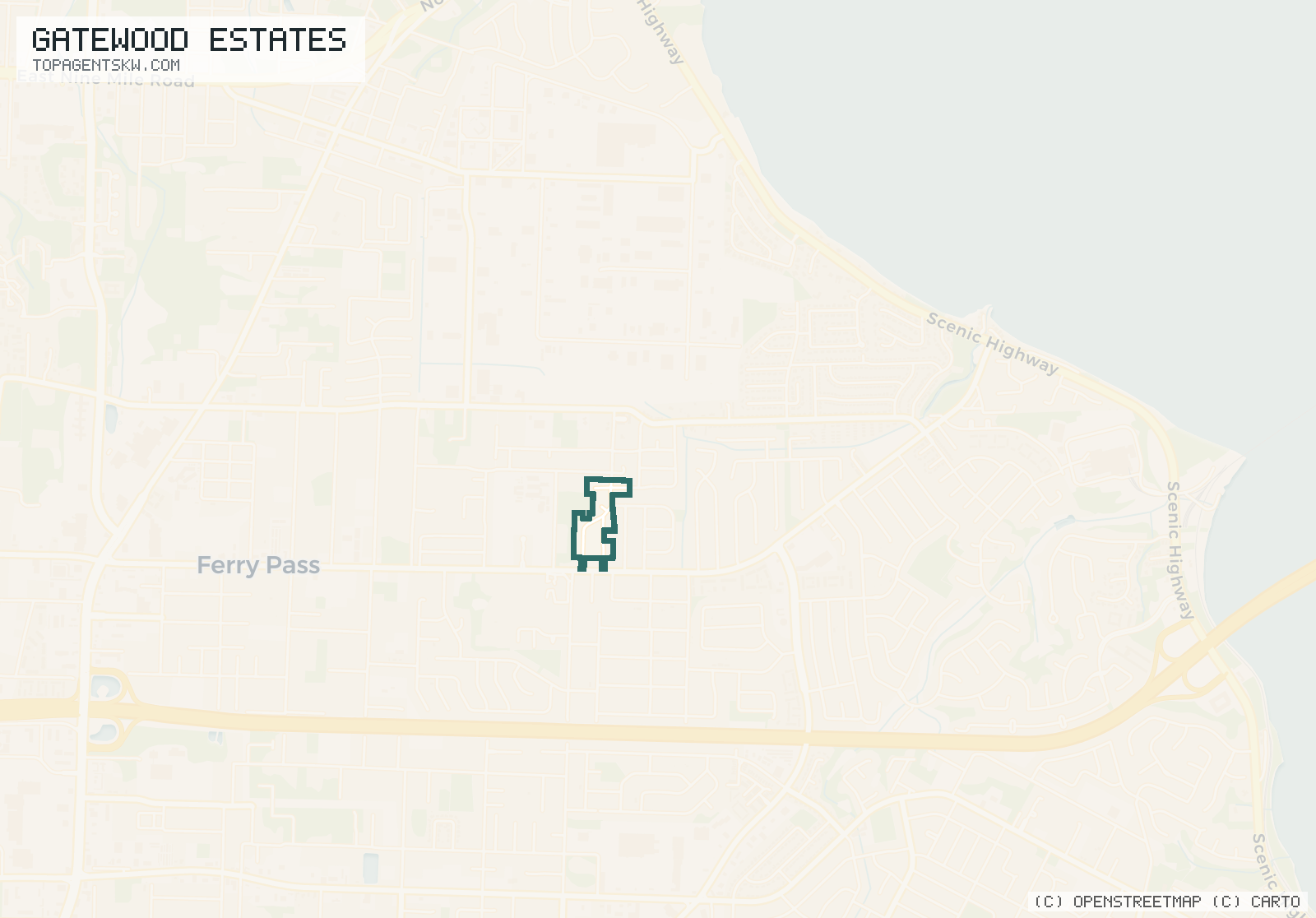 Map of Gatewood Estates