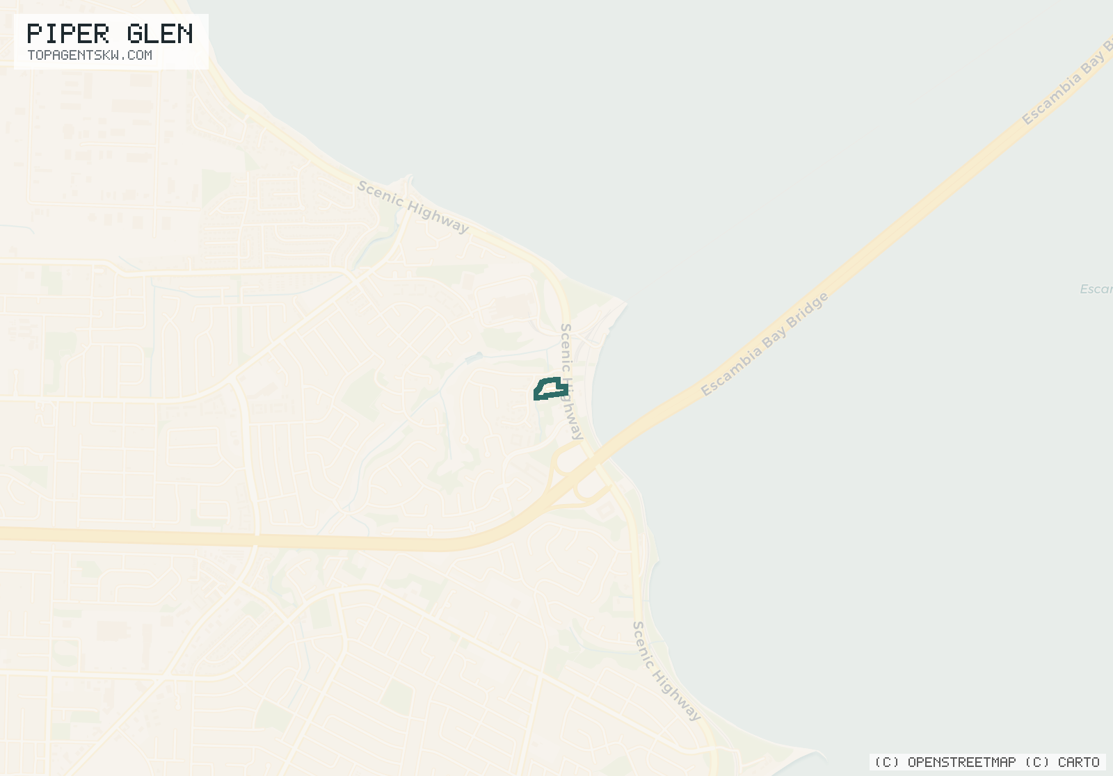 Map of Piper Glen