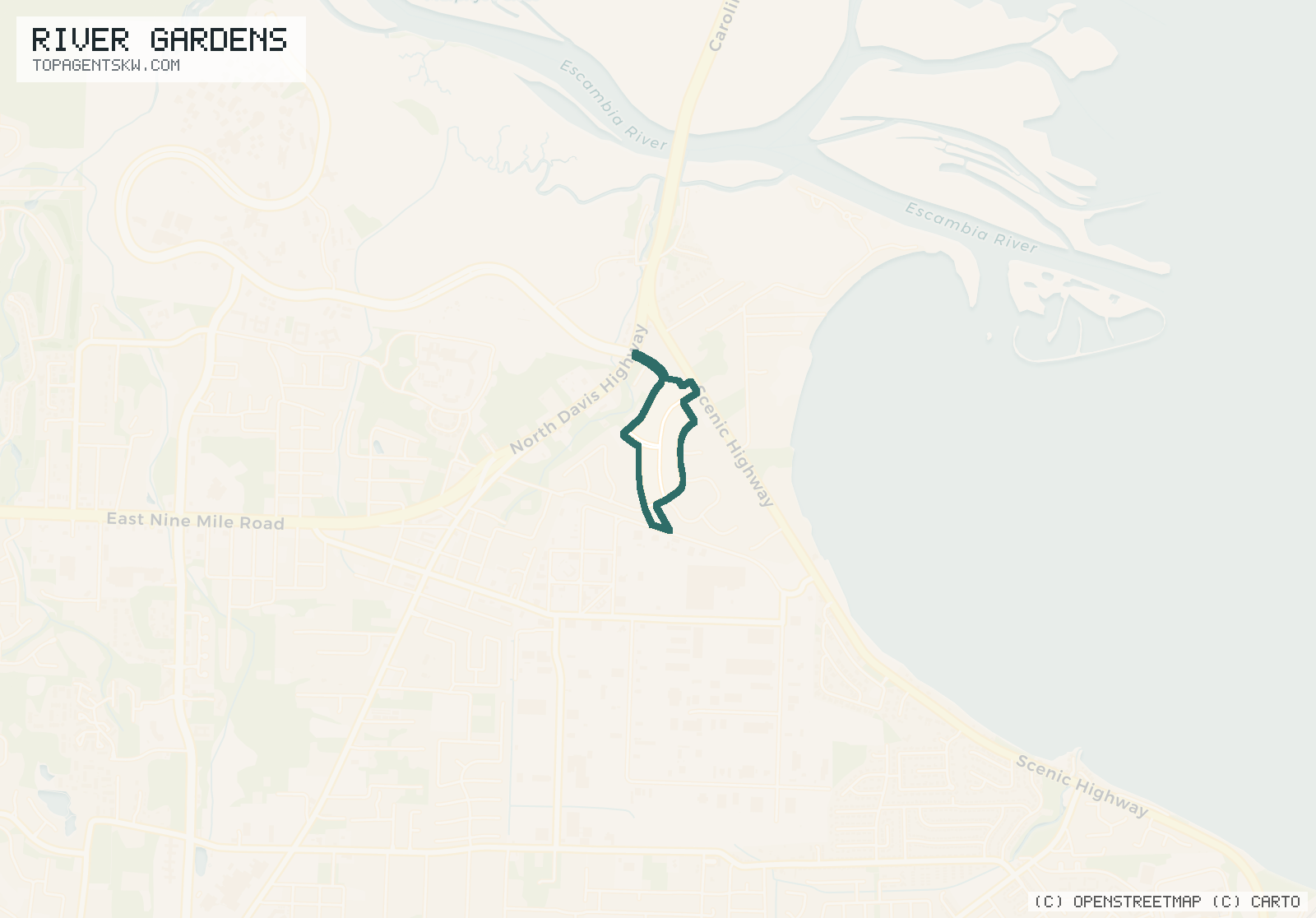 Map of River Gardens