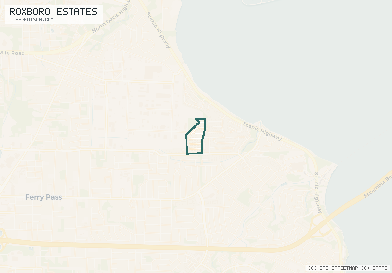 Map of Roxboro Estates