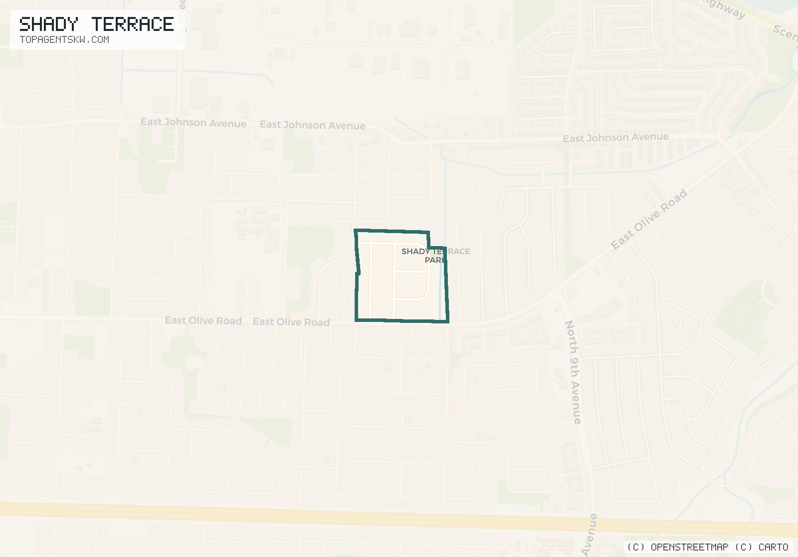 Map of Shady Terrace