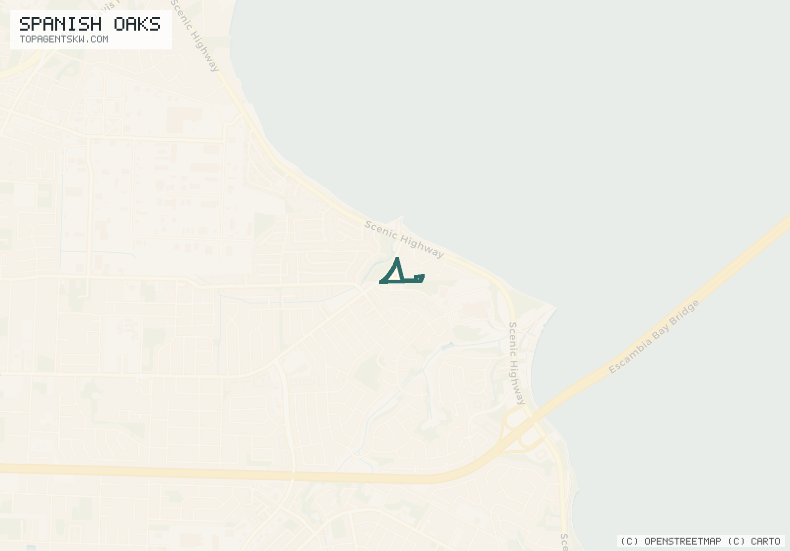 Map of Spanish Oaks
