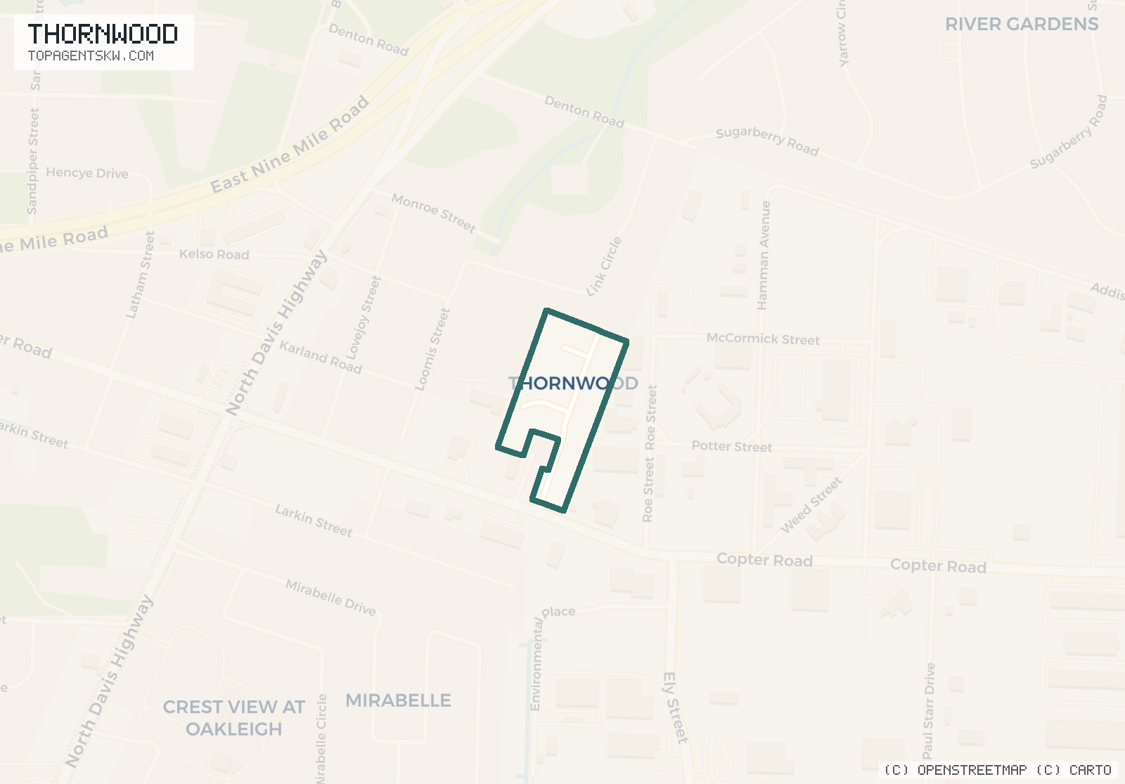 Map of Thornwood