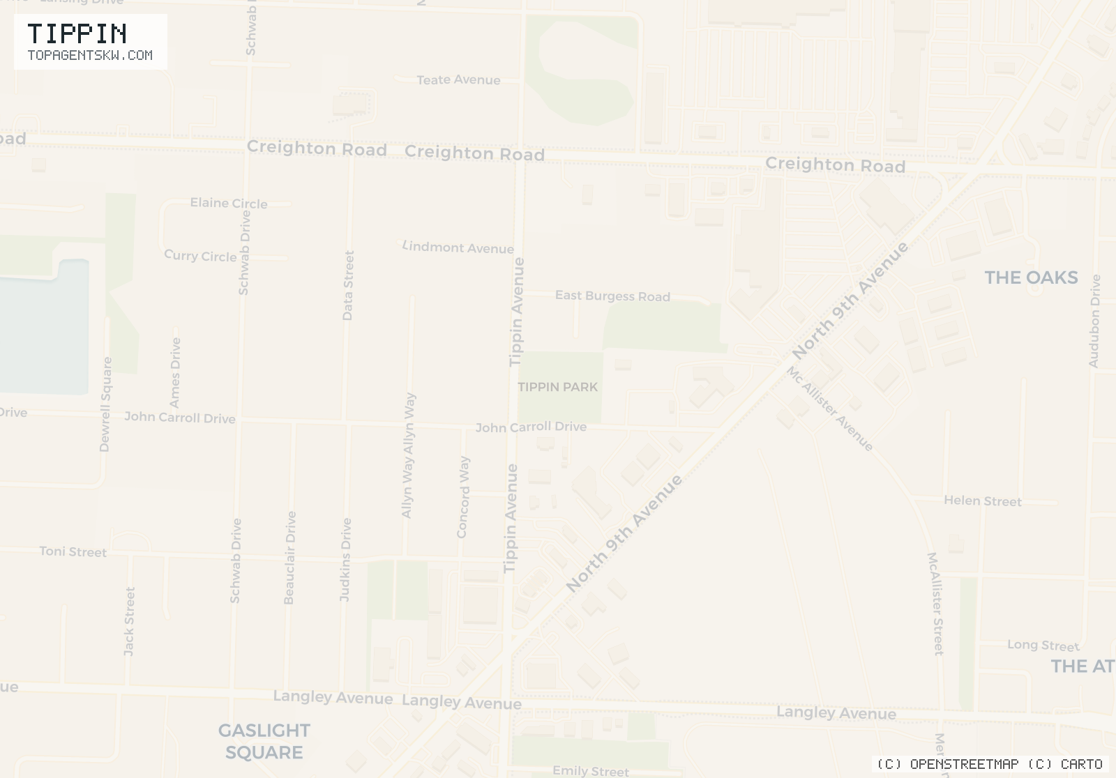 Map of Tippin