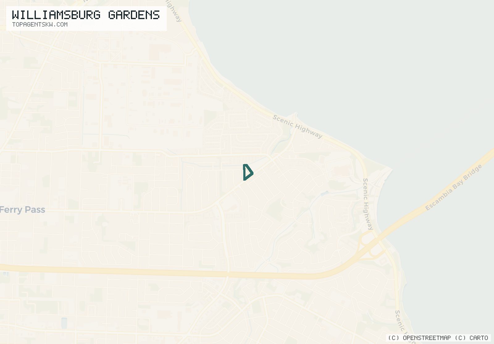 Map of Williamsburg Gardens