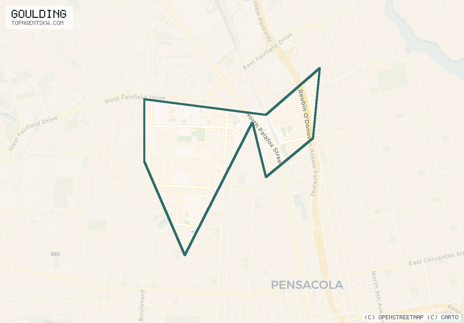 Map of Goulding