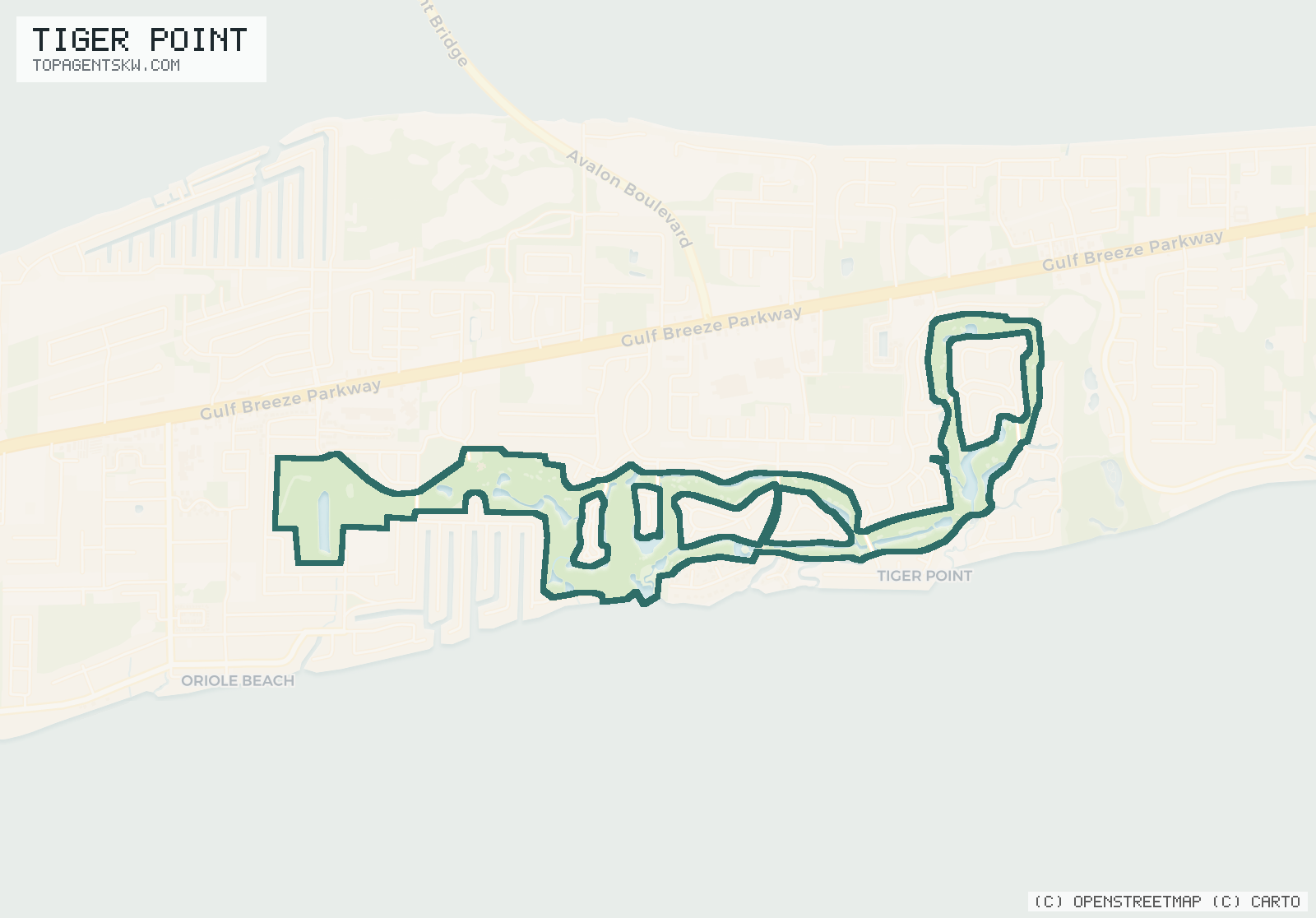 Map of Tiger Point
