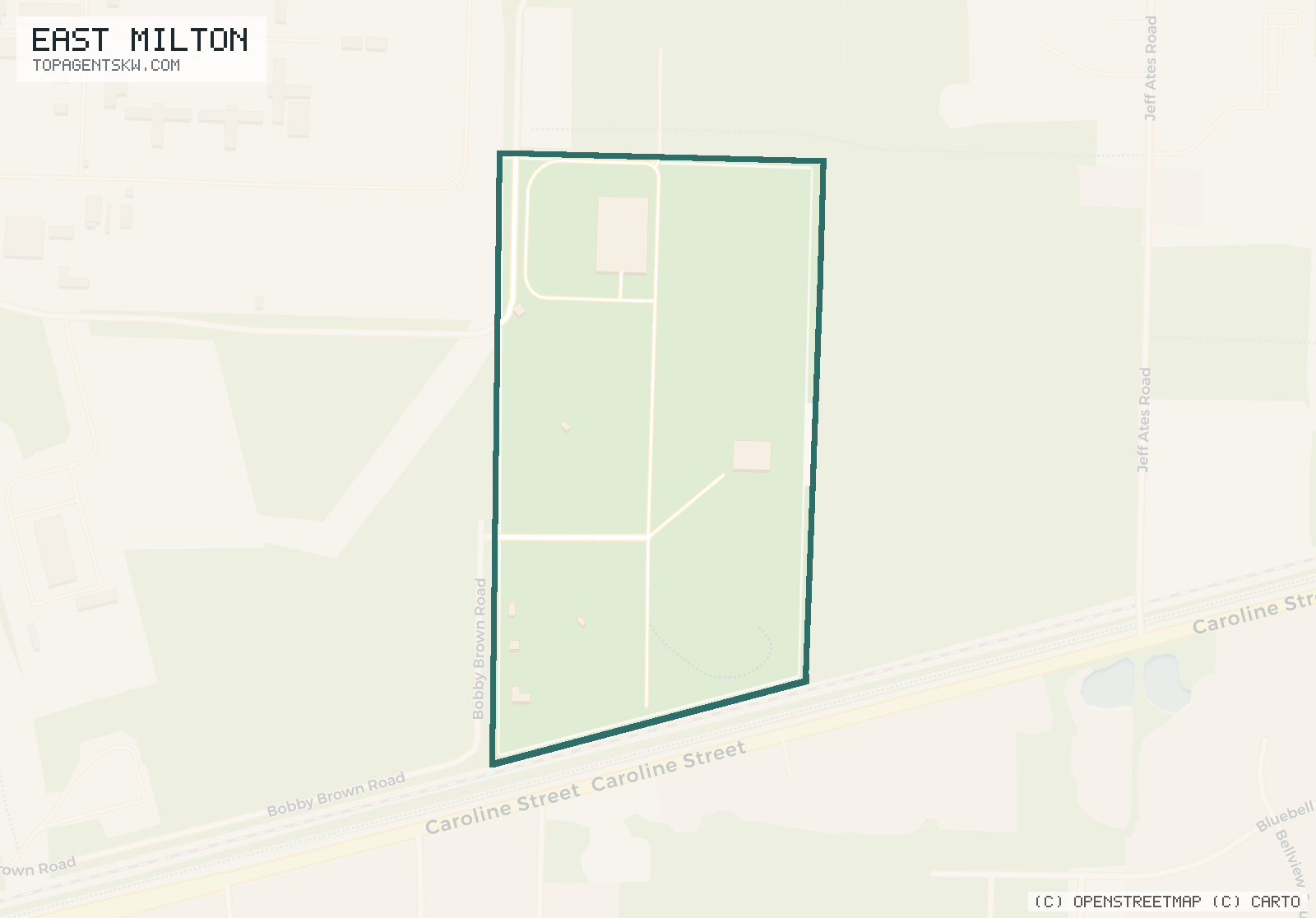 Map of East Milton