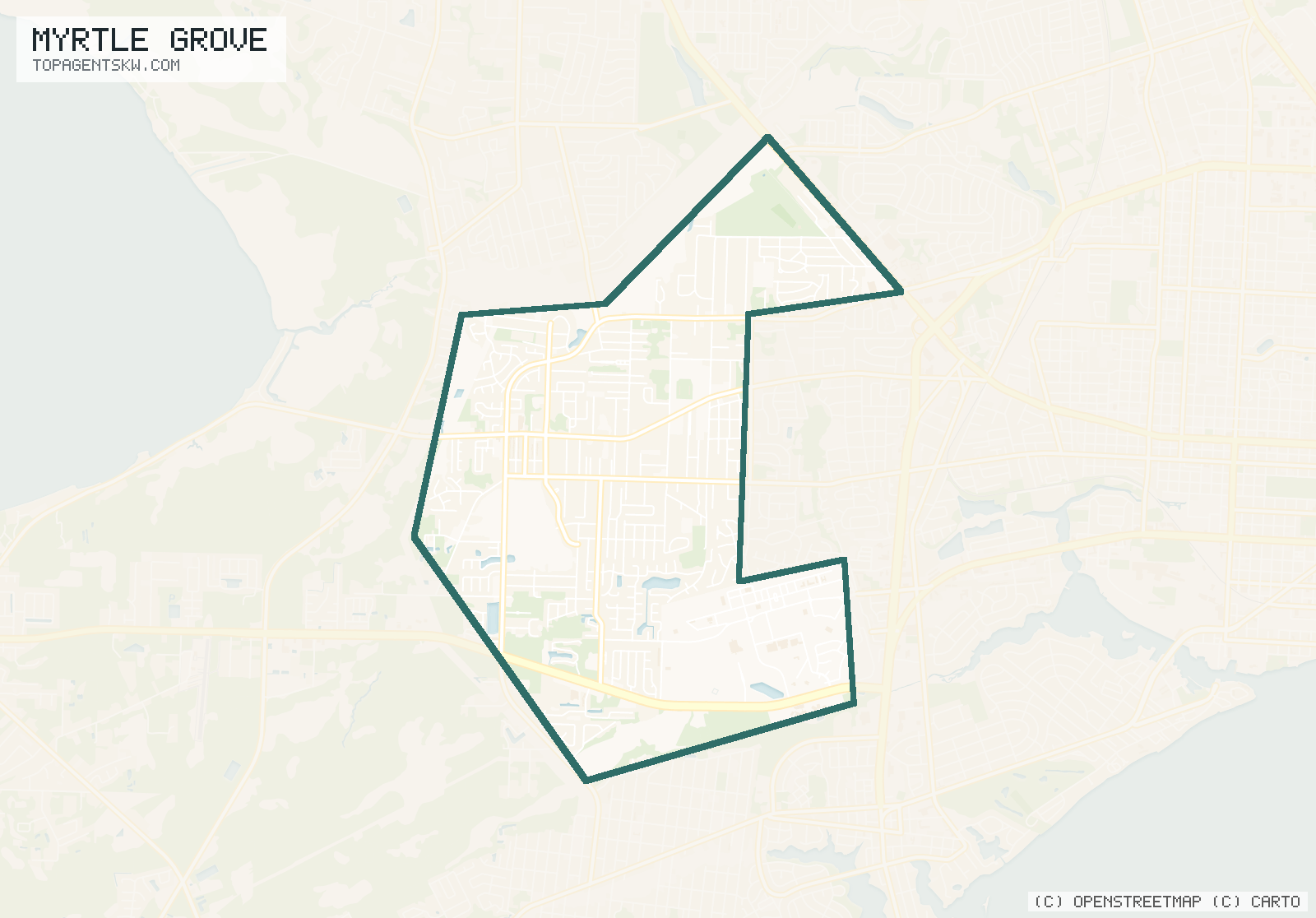 Map of Myrtle Grove