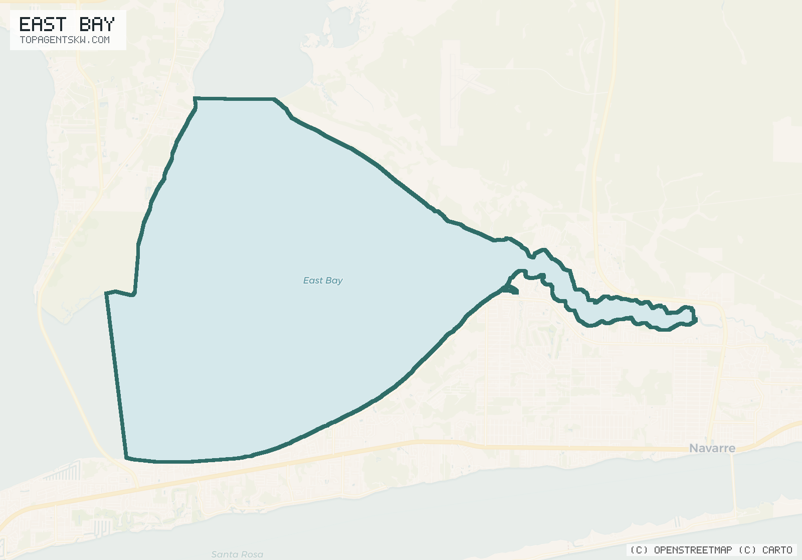 Map of East Bay