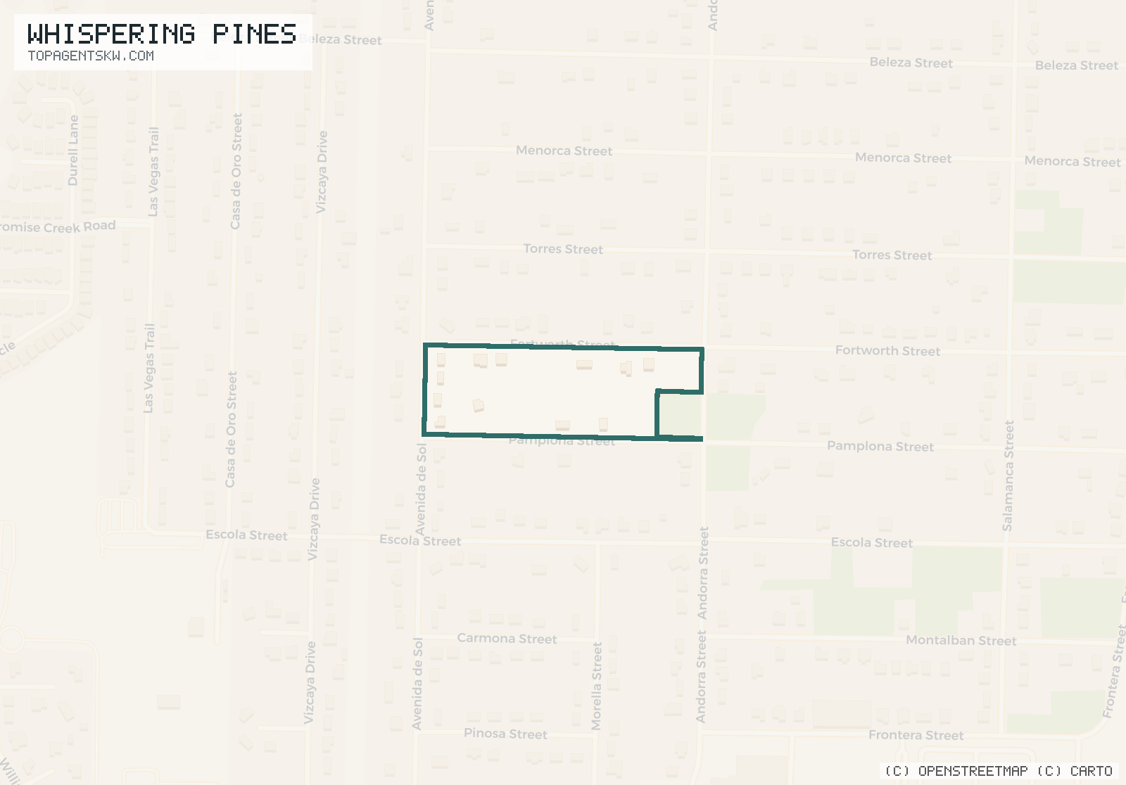 Map of Whispering Pines