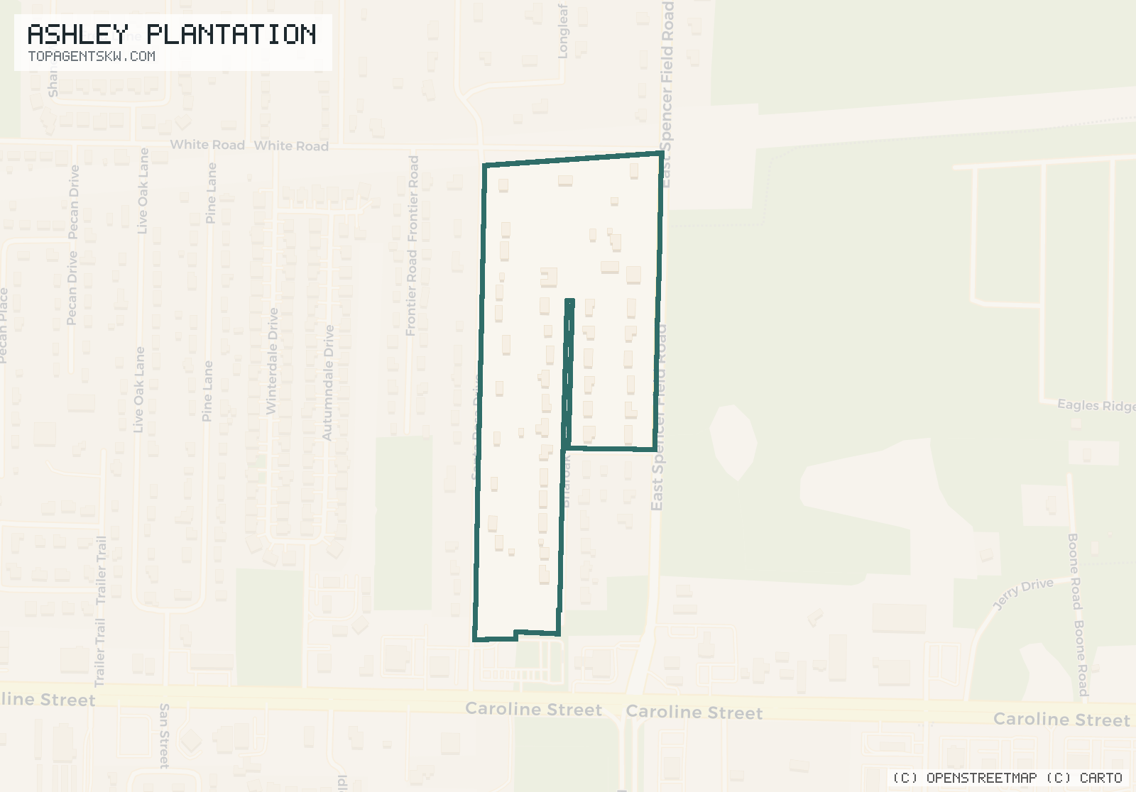 Map of Ashley Plantation