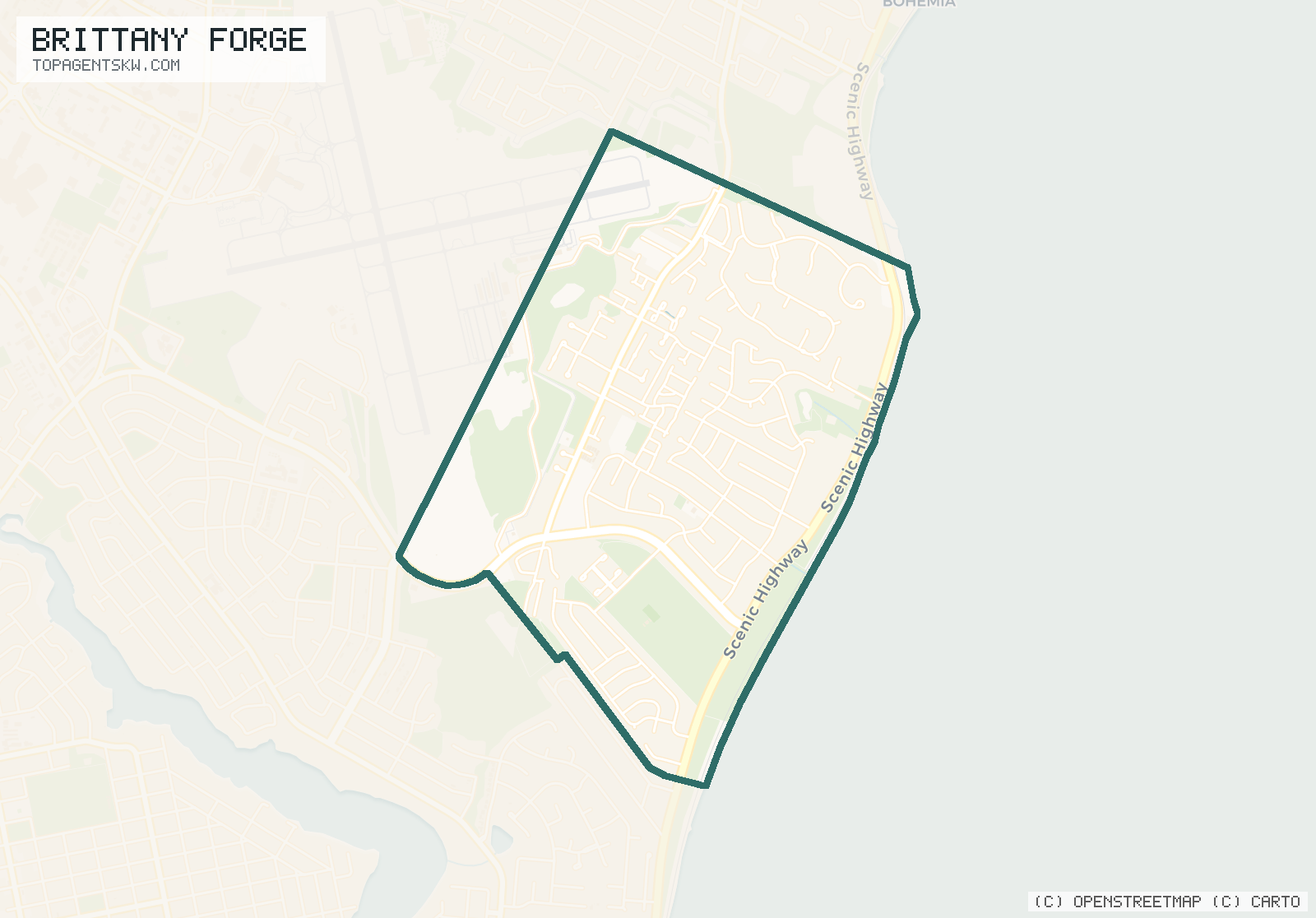 Map of Brittany Forge