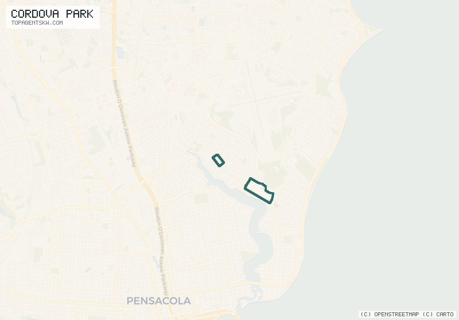 Map of Cordova Park