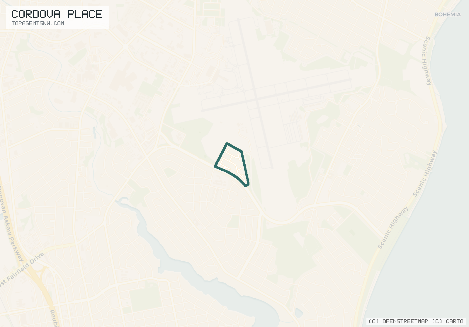 Map of Cordova Place
