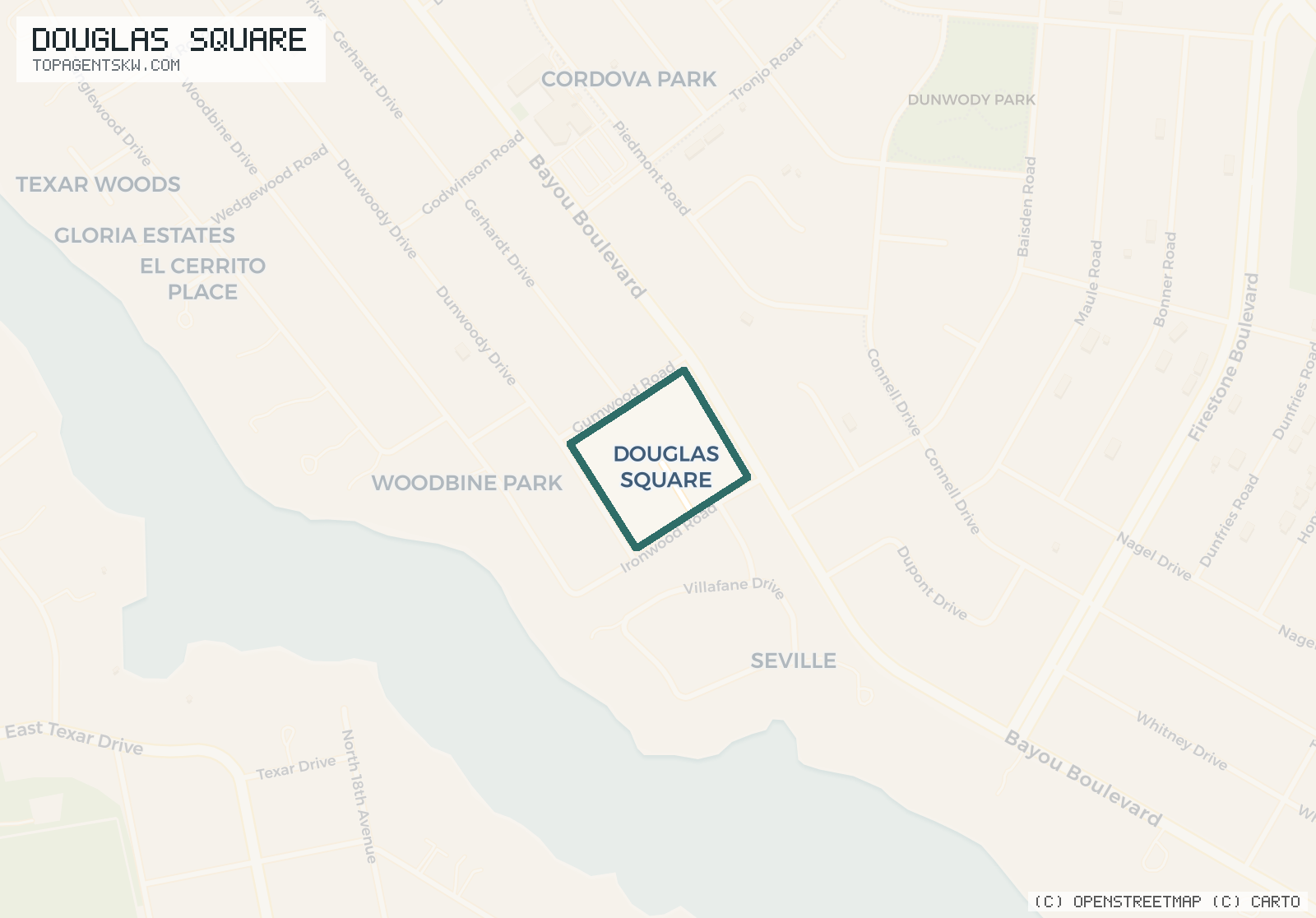 Map of Douglas Square