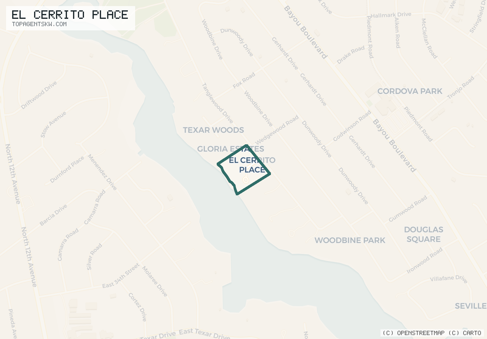 Map of El Cerrito Place