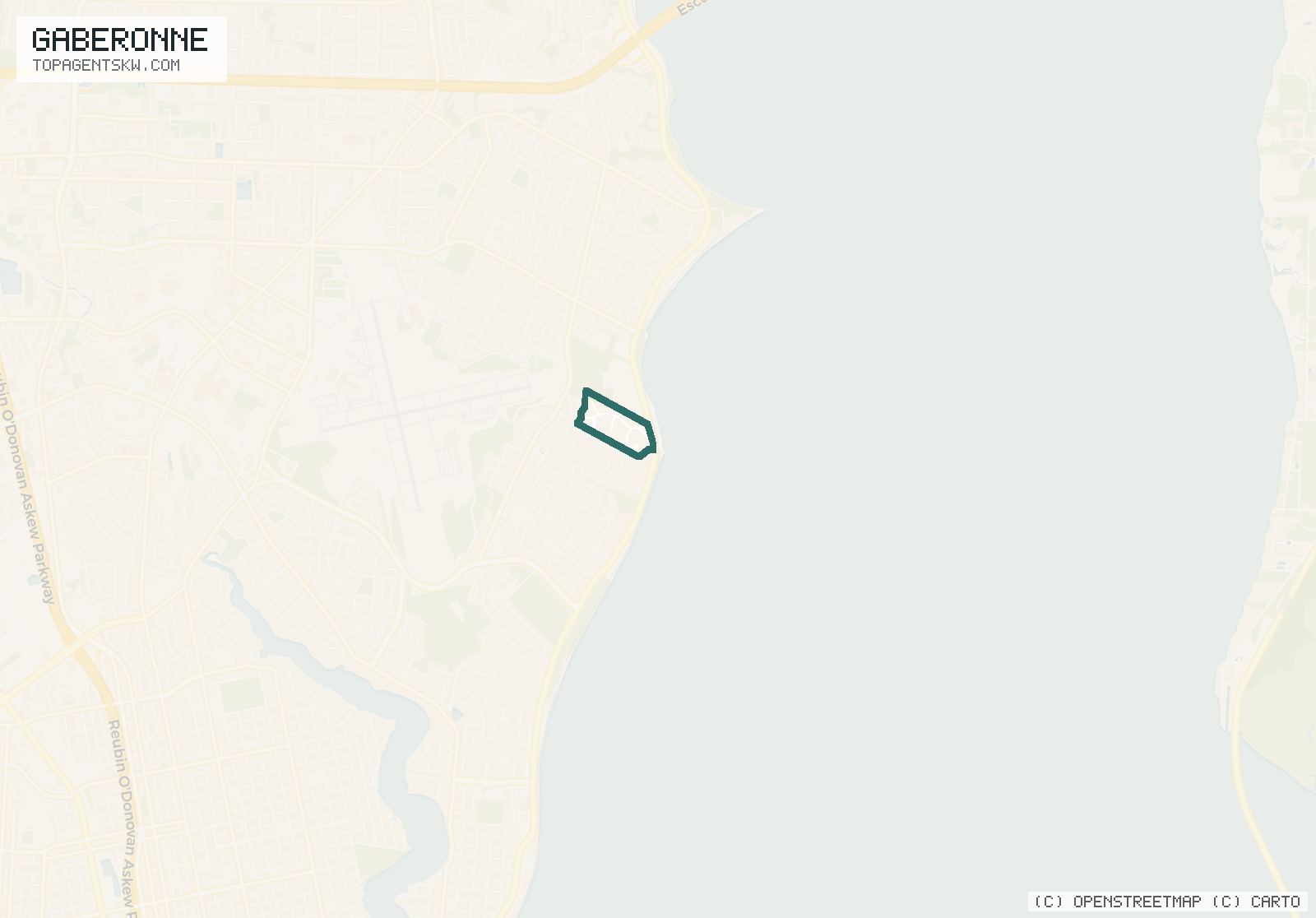 Map of Gaberonne