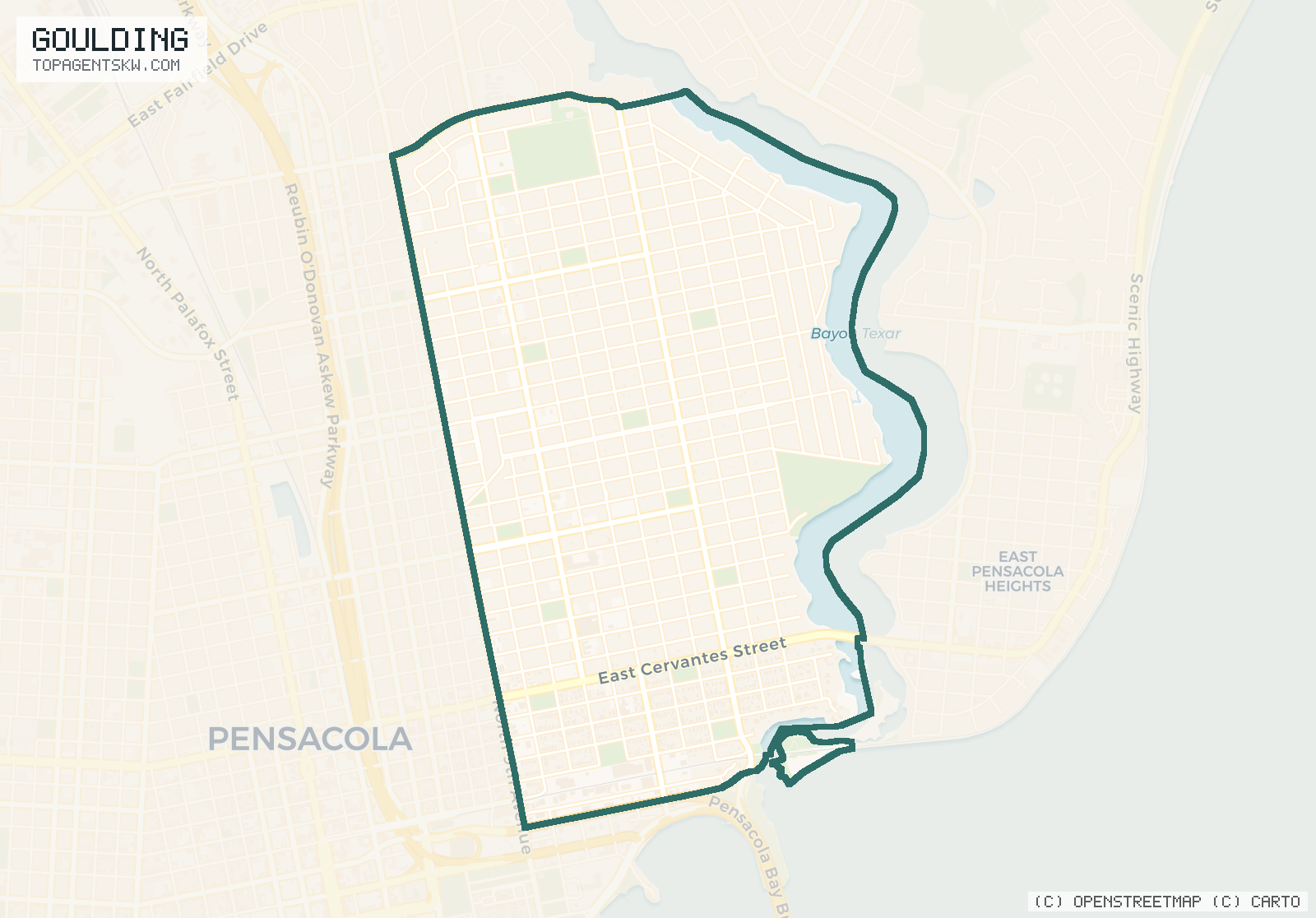 Map of Goulding