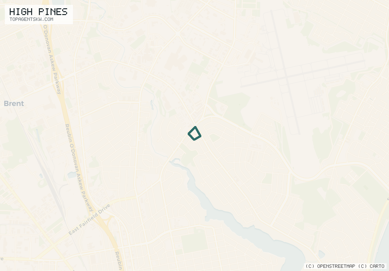 Map of High Pines
