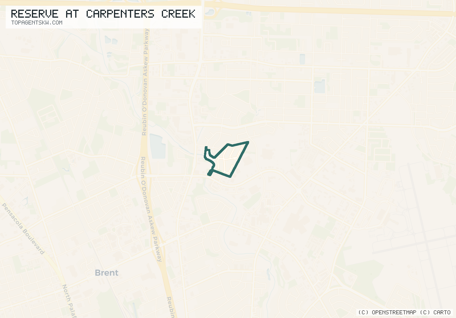 Map of Reserve At Carpenters Creek