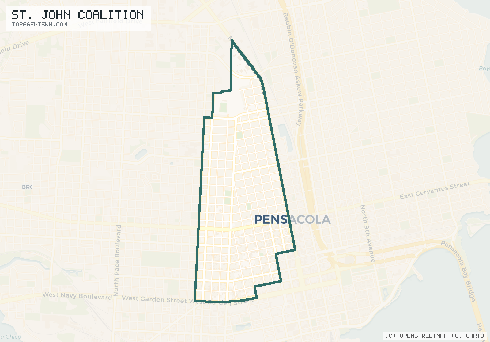 Map of St. John Coalition