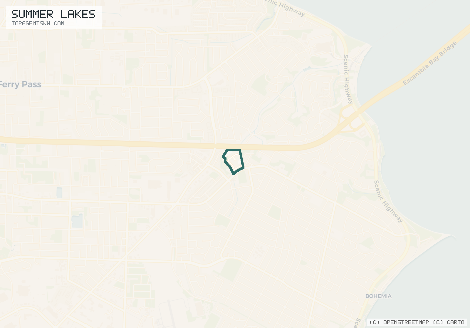 Map of Summer Lakes