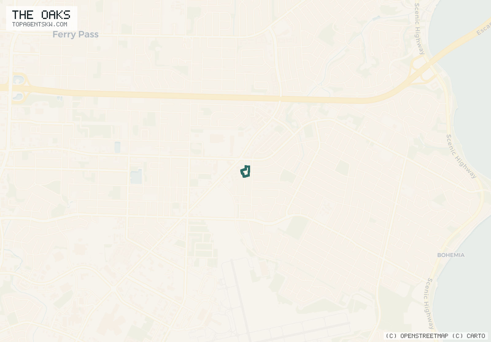 Map of The Oaks