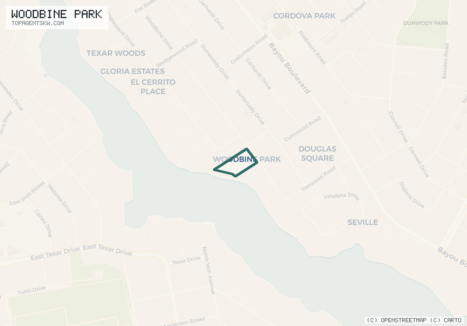 Map of Woodbine Park