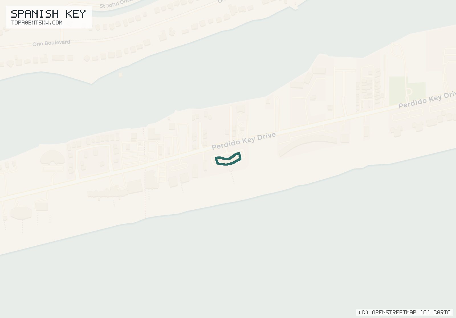 Map of Spanish Key