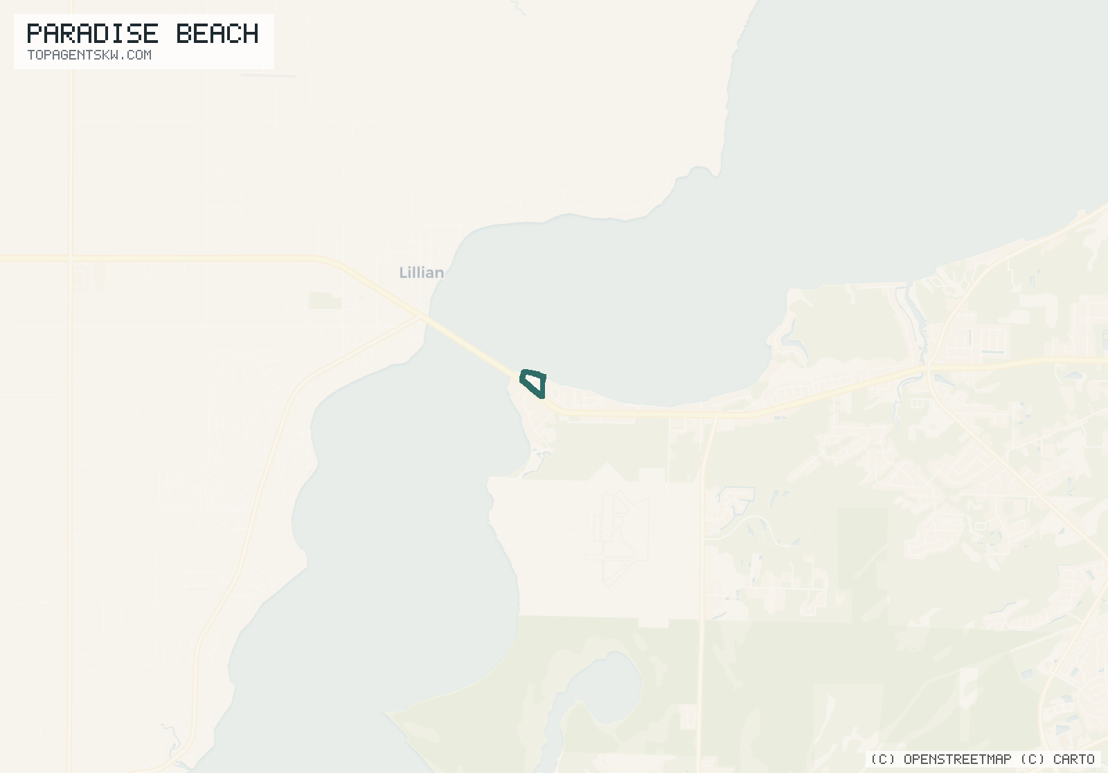 Map of Paradise Beach