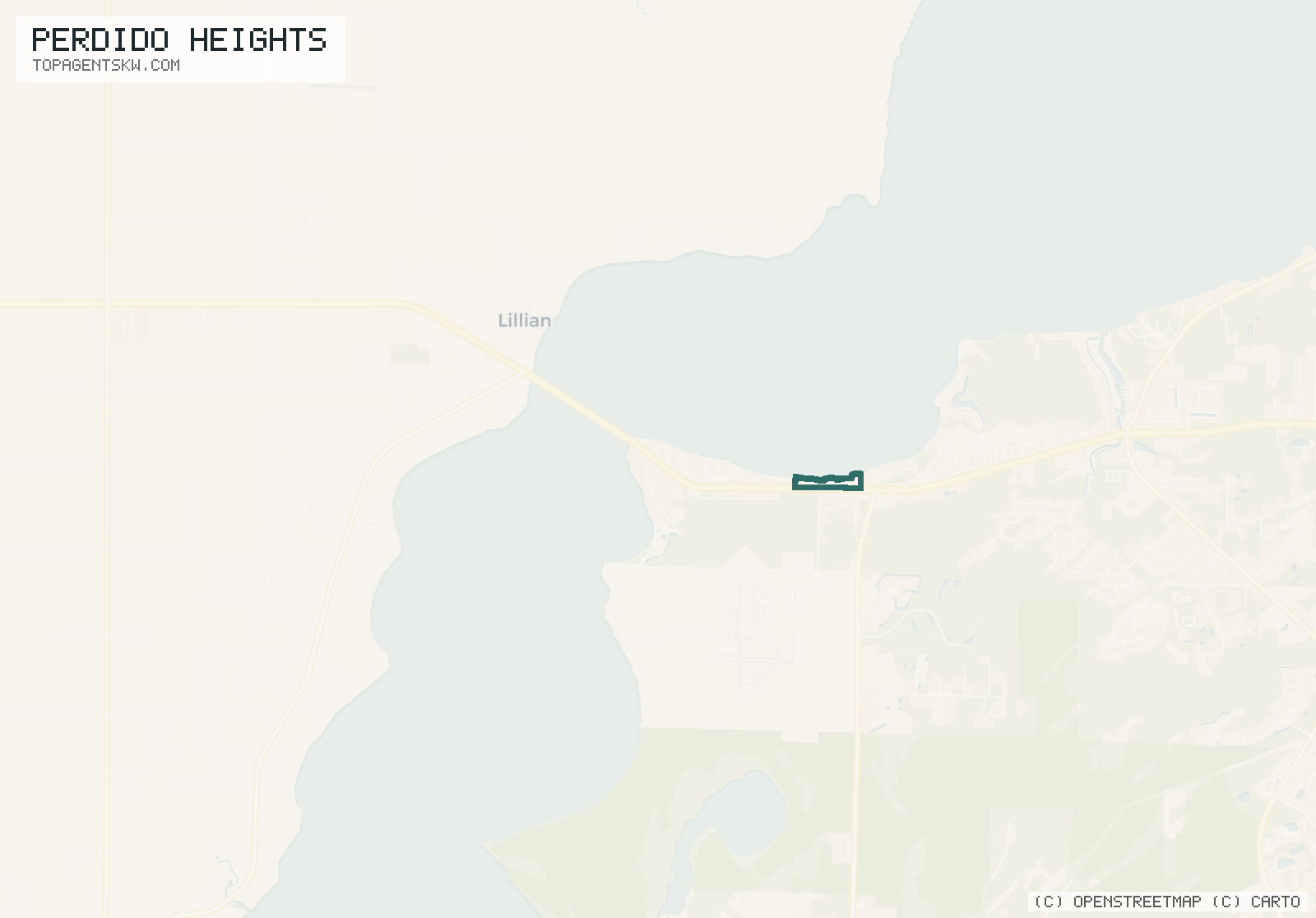 Map of Perdido Heights