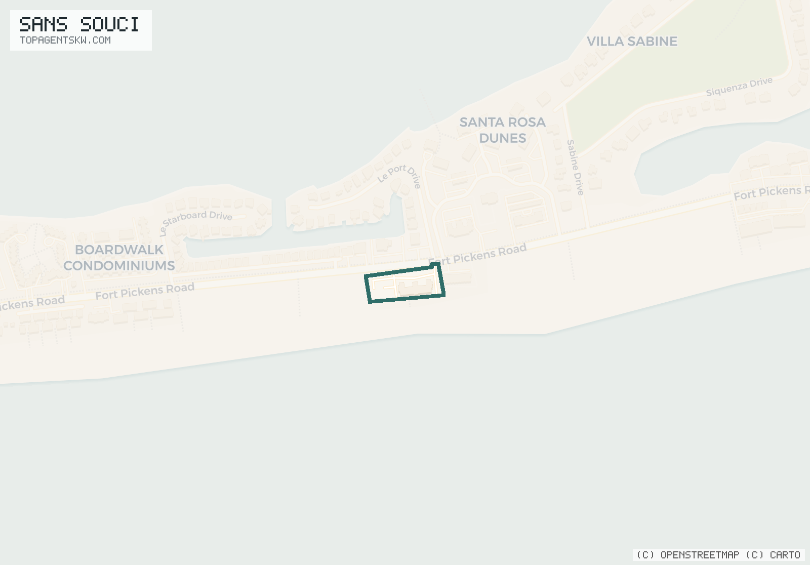 Map of Sans Souci