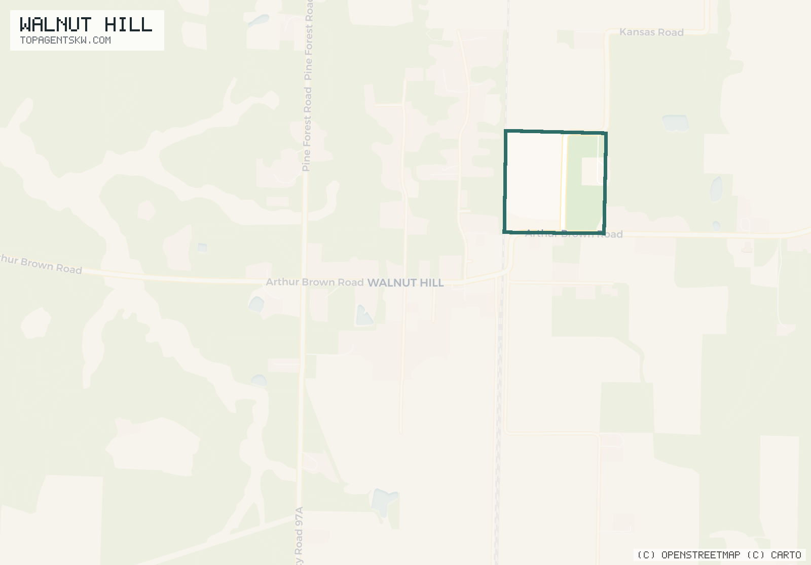 Map of Walnut Hill