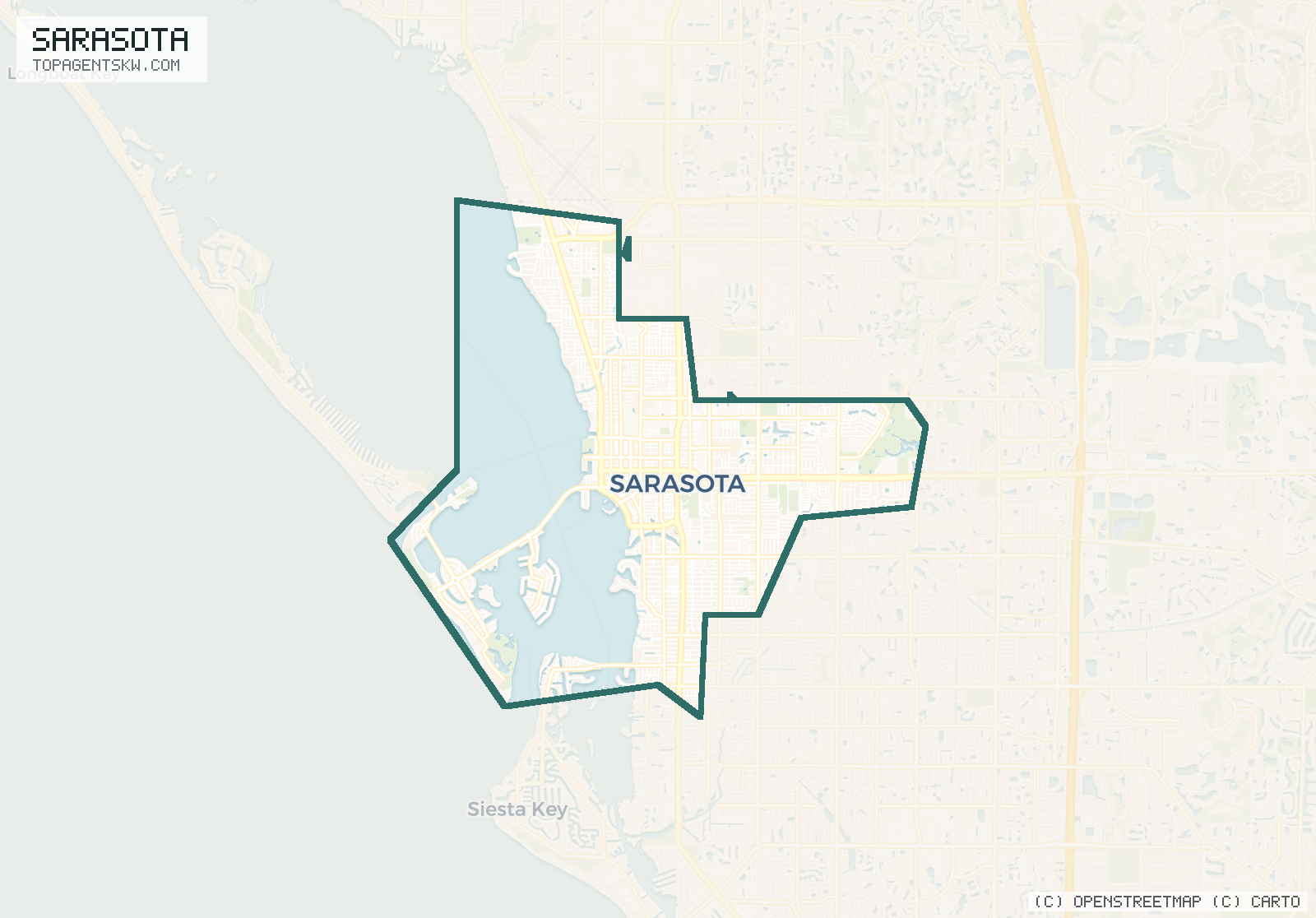 Map of Sarasota