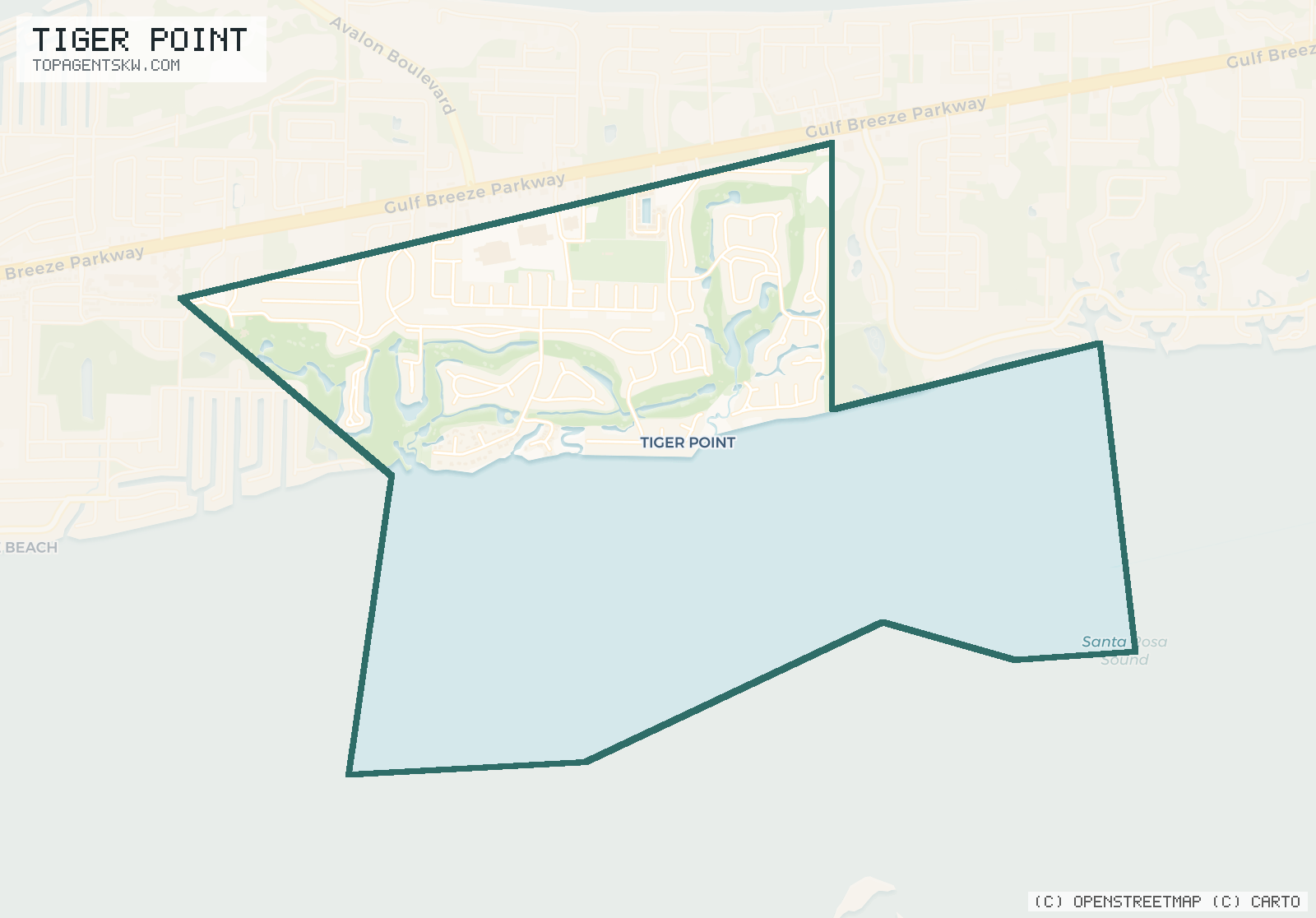 Map of Tiger Point