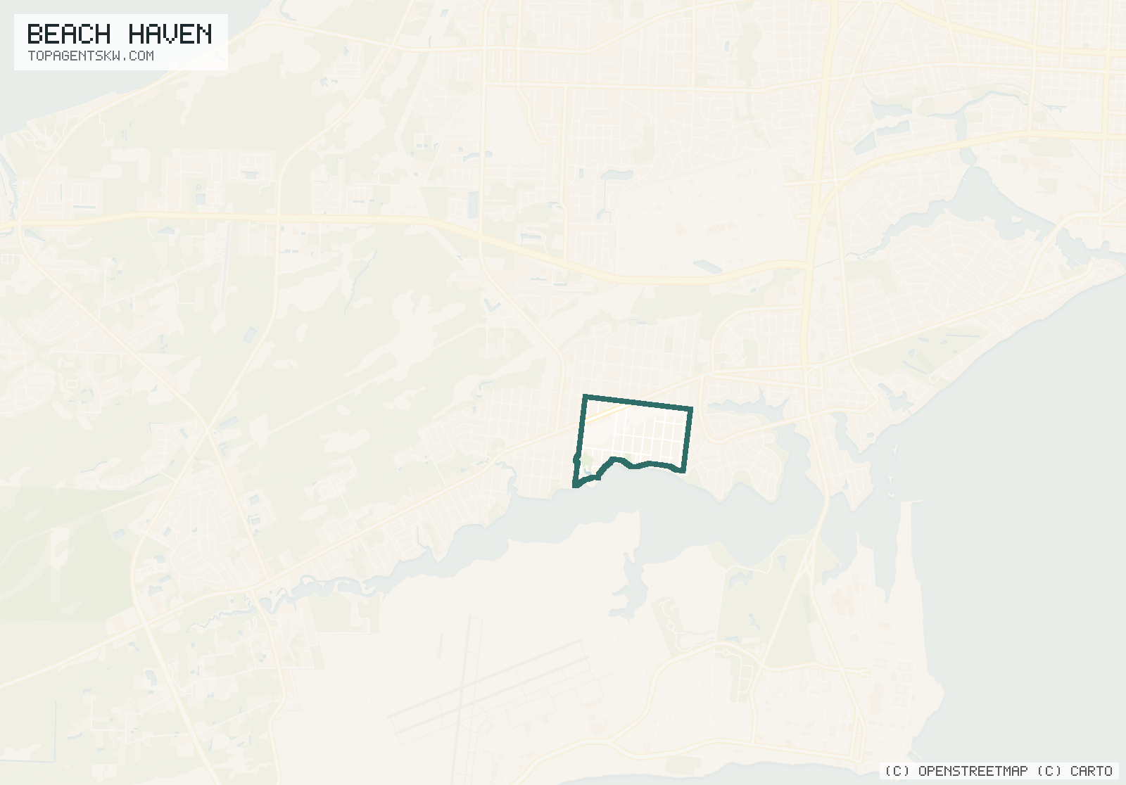 Map of Beach Haven