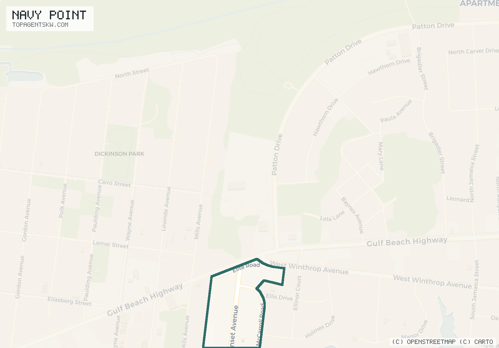 Map of Navy Point